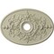 Ekena Millwork Alexa Medallion (Canopies up to 5 5/8"), 30 3/4"W x 21 1/4"H x 3 7/8"ID x 1 5/8"P, Clear Yellow CM21X30ALCYF - alternate 1